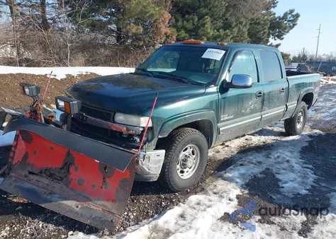 2001 Chevrolet Silverado 2500Hd Lt из США, поврежденный, VIN 1GCHK23191F205182